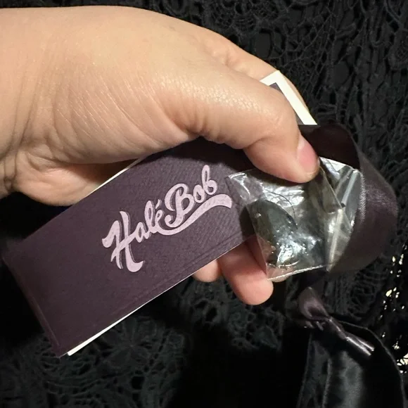 Hale Bob Embroidered Lace Dress Flare Sleeves Size‎ XS - Picture 5 of 8